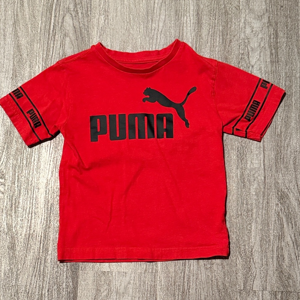 Puma Kids Red Short Sleeve Tee